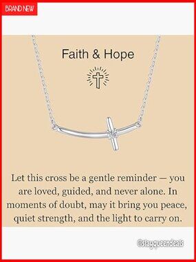 925 Sterling Silver Sideways Cross Necklace Pendant